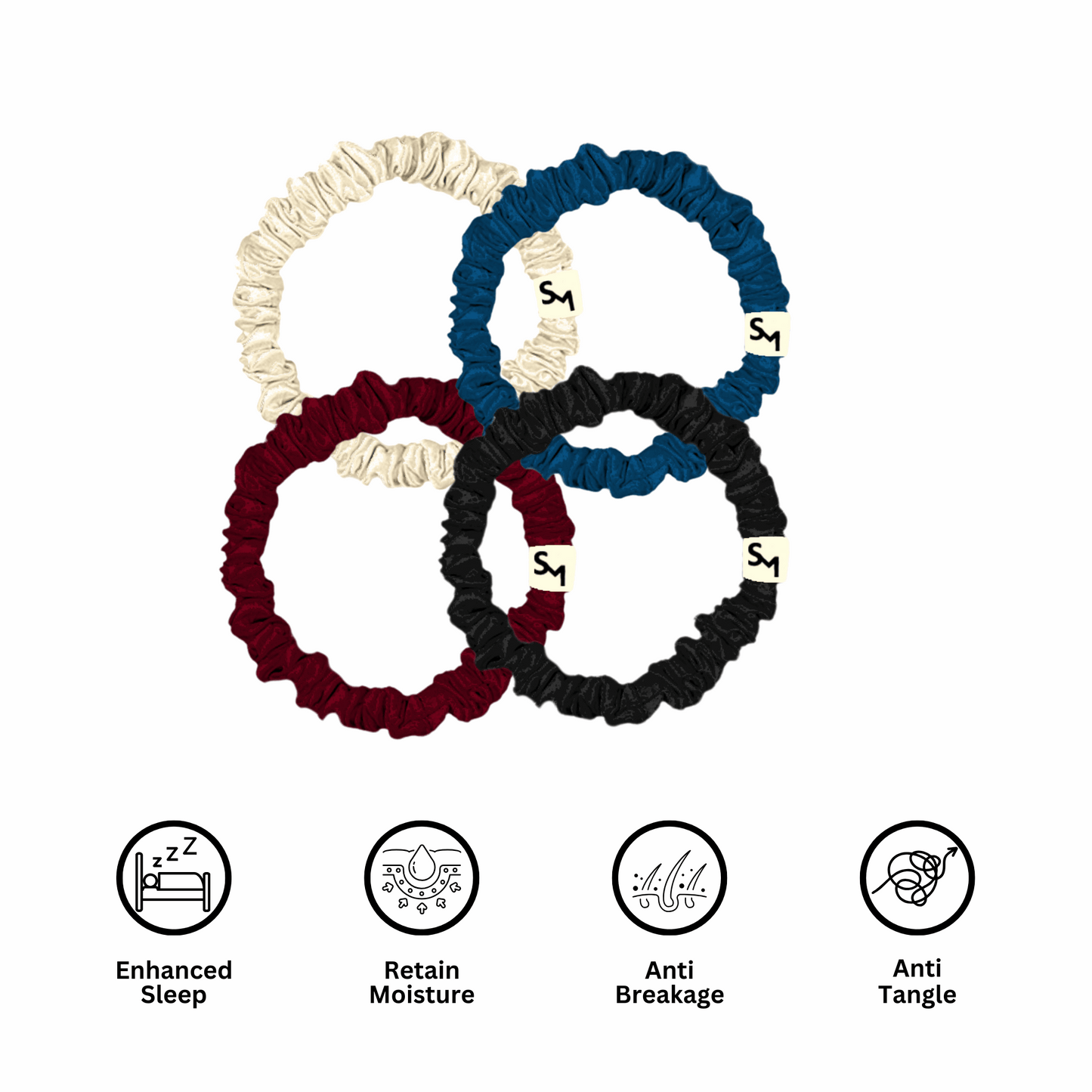 Dreamy Scrunchie Trio - SilkMe