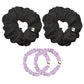 Dreamy Double I - 2 Fluffy and 2 Slim Scrunchies